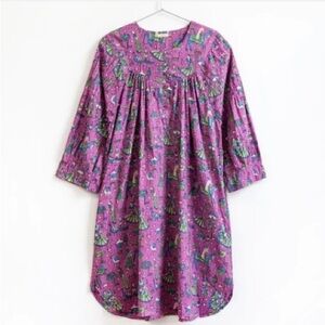 Matta Purple and Green Mini Dress